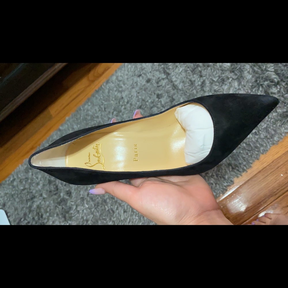 Louboutin PiGALLI 10 mm in black suede size 38